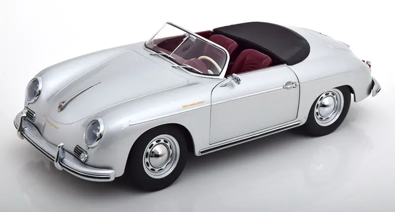 1:12 1955 Porsche 356 A Speedster -- Silver -- Kk-Scale 1