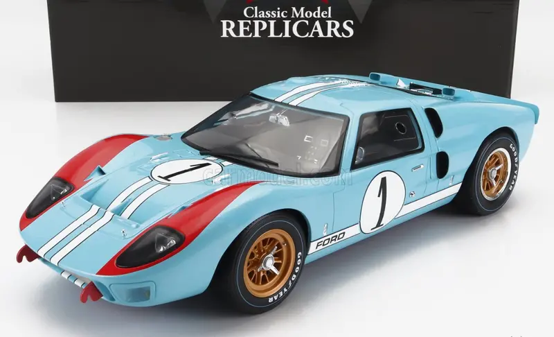 1:12 1966 Le Mans 24 Hour 2Nd Place -- #1 Ford Gt40 Mk 2 -- Miles/Hulme -- Cmr 1