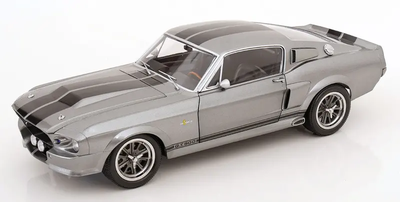 1:12 1967 Shelby Gt500 Ford Mustang - "Eleanor" Grey W/Black Stripes -- Kk-Scale 1