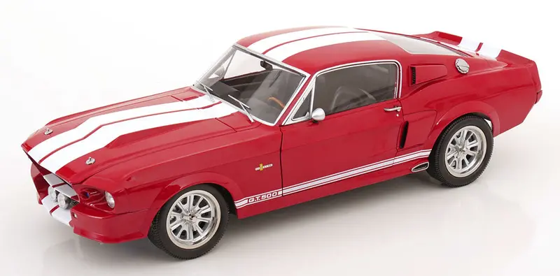 1:12 1967 Shelby Gt500 (Ford Mustang) -- Red W/White Stripes -- Kk-Scale 1