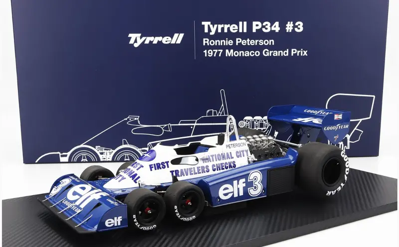 1:12 1977 Monaco Gp -- Ronnie Peterson -- #3 Tyrrell P34 -- Tsm-Model 1