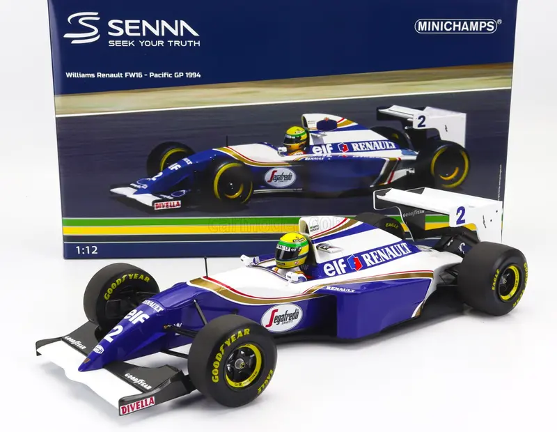 1:12 1994 Ayrton Senna -- Pacific Gp Pole -- William Fw16 -- Minichamps F1 1
