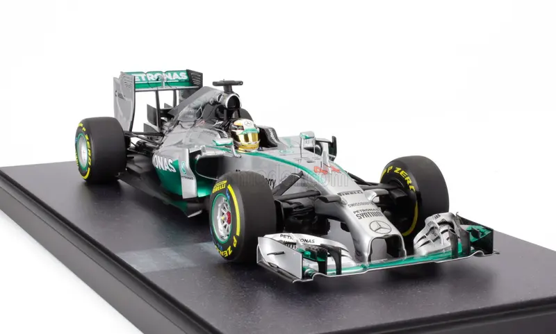 1:12 2014 Lewis Hamilton -- World Champion -- Mercedes W05 -- Minichamps F1 1