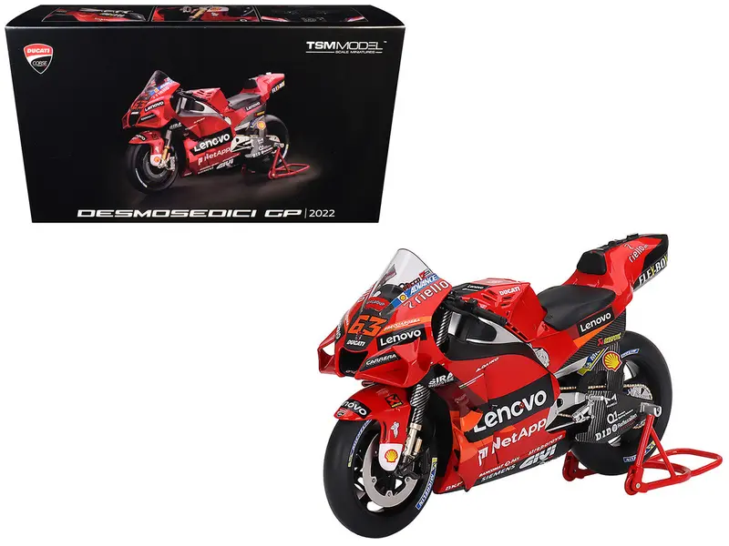 1:12 2022 Francesco Bagnaia -- #63 Ducati Desmosedici Gp22 -- Tsm-Model 1