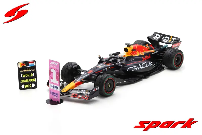 1:12 2022 Max Verstappen - World Championship Winner - Red Bull Rb18 -- Spark F1 1