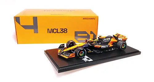 1:12 2024 Lando Norris -- Miami Gp Winner -- #4 Mclaren Mcl38 -- Minichamps F1 1
