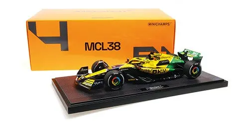 1:12 2024 Oscar Piastri -- Monaco Gp (Senna) -- #81 Mclaren Mcl38 -- Minichamps 1