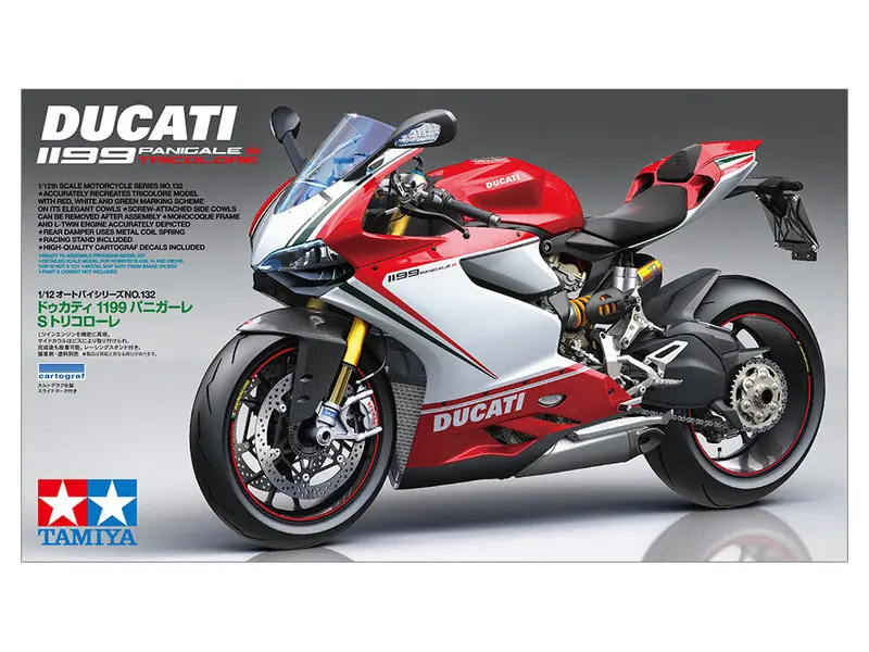 1:12 Ducati 1199 Panigale S Tricolore -- Plastic Kit -- Tamiya 14132 1