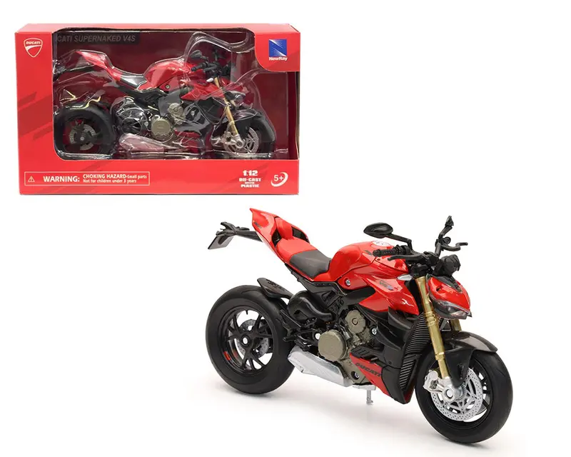 1:12 Ducati Supernaked V4s 2016 -- Red -- New Ray Motorbike 1