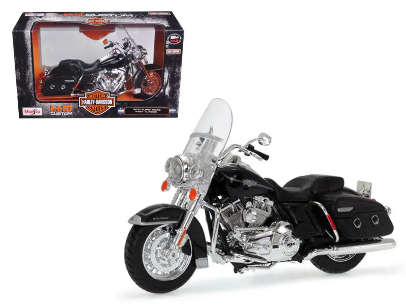 1:12 Harley-Davidson 2013 Flhrc Road King Classic -- Black -- Maisto Motorbike 1