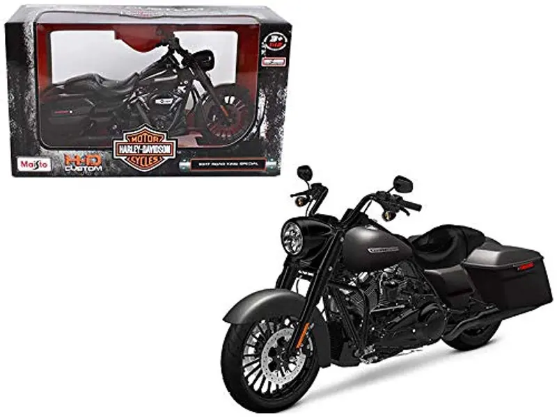 1:12 Harley-Davidson 2017 Road King Special -- Black -- Maisto Motorbike 1