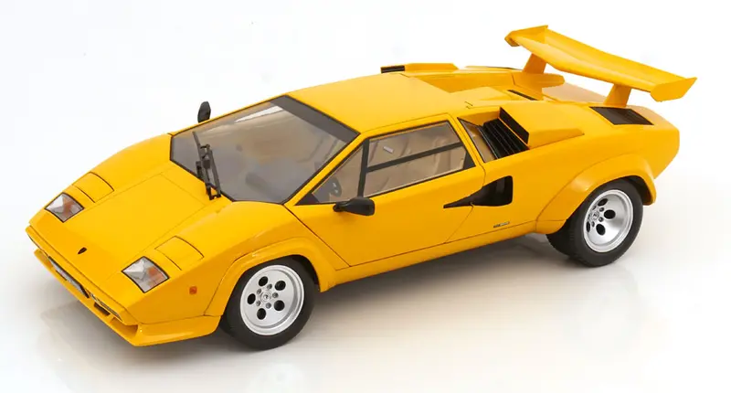 1:12 Lamborghini Countach Lp 5000S Qv 1985 -- Yellow -- Kk-Scale 1