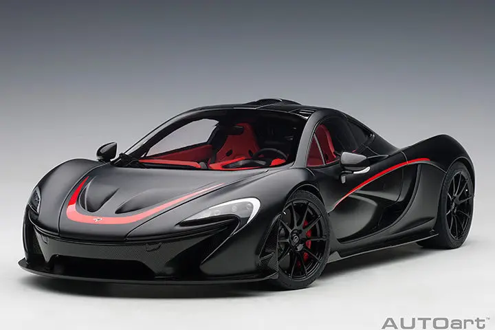 1:12 Mclaren P1 -- Matt Black W/Red Accents -- Autoart 1