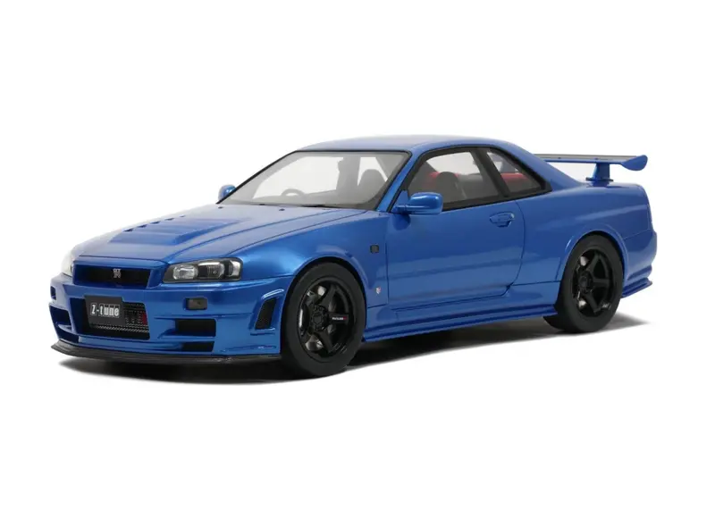 1:12 Nissan Skyline R34 Gt-R Nismo Z-Tune -- Bayside Blue -- Ottomobile G082 1