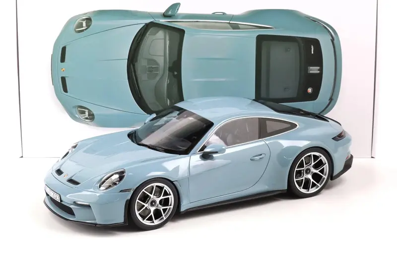 1:12 Porsche 911 (992) S/T 2023 -- Meissen Blue -- Norev 1
