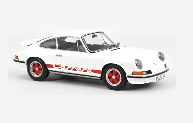 1:12 Porsche 911 Carrera Rs 2.7 Coupe 1973 -- White/Red -- Norev 1