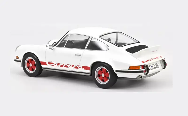 1:12 Porsche 911 Carrera Rs 2.7 Coupe 1973 -- White/Red -- Norev 2