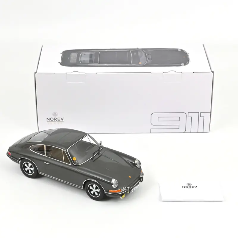 1:12 Porsche 911 S 1970 -- Steve Mcqueen's From "Le Mans" -- Slate Grey -- Norev 1