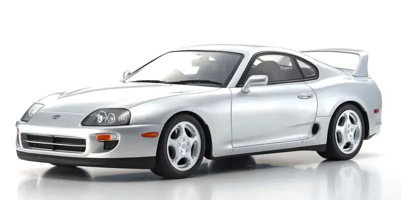 1:12 Toyota Supra Mk4 (A80) Coupe 1993 -- Silver -- Kyosho: Samurai Ksr12006s 1