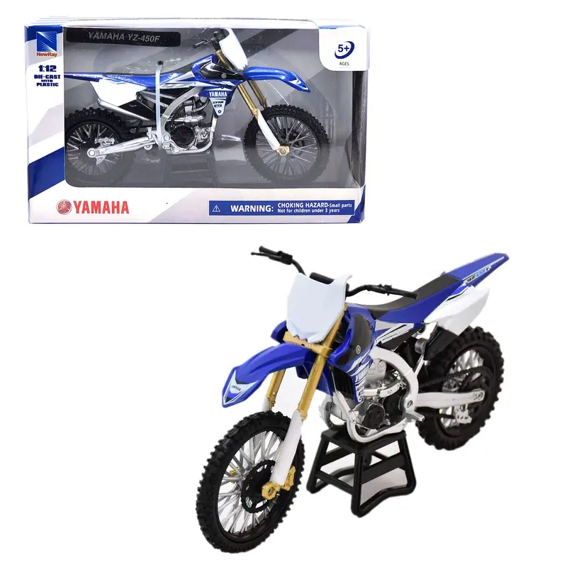 1:12 Yamaha Yz-450F -- Blue/White -- New Ray Motorbike 1