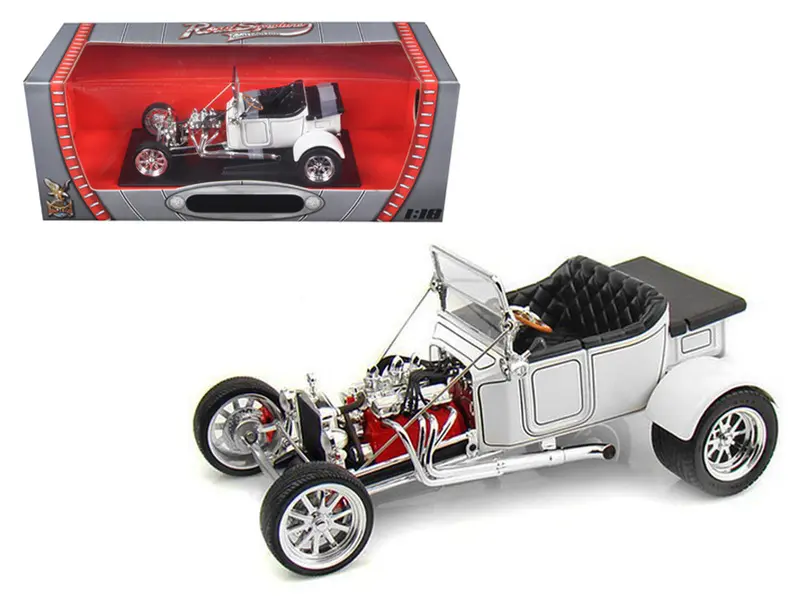 1:18 1923 Ford T-Bucket Roadster -- White -- Road Signature/Lucky Diecast 1
