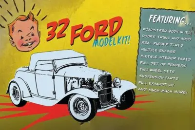 1:18 1932 Ford Roadster -- Diecast Build-It-Yourself Kit -- Acme 1