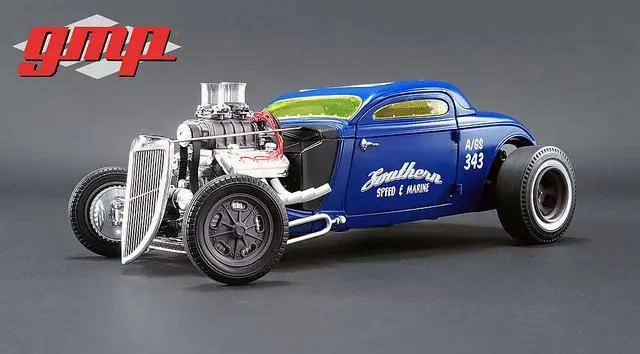 1:18 1934 Ford Blown Altered Coupe -- Southern Speed & Marine -- Acme 1