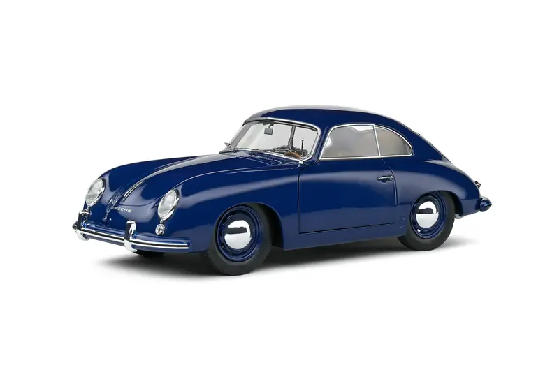 1:18 1953 Porsche 356 Pre-A Coupe -- Petrol Blue -- Solido 1
