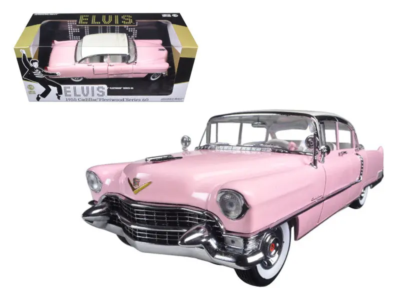 1:18 1955 Cadillac Fleetwood - Pink -- Elvis Presley -- Greenlight 1