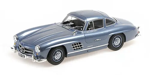 1:18 1955 Mercedes-Benz 300 Sl (W198) -- Light Blue Metallic -- Minichamps 1