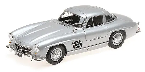 1:18 1955 Mercedes-Benz 300 Sl (W198) -- Silver -- Minichamps 1