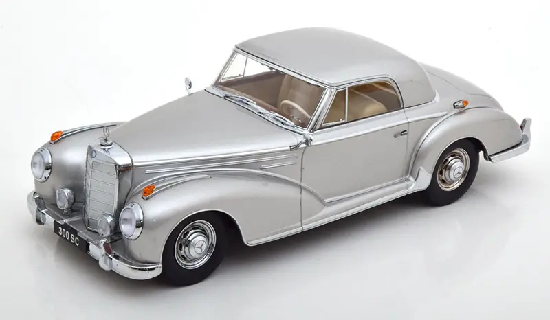 1:18 1955 Mercedes-Benz 300S Coupe (W188) -- Silver -- Kk-Scale 1
