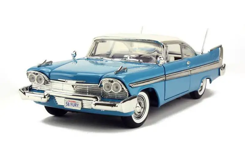 1:18 1958 Plymouth Fury -- Light Blue -- Motormax: Timeless Classics 1