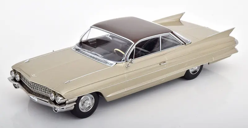 1:18 1961 Cadillac Series 62 Coupe Deville -- Beige Metallic -- Kk-Scale 1