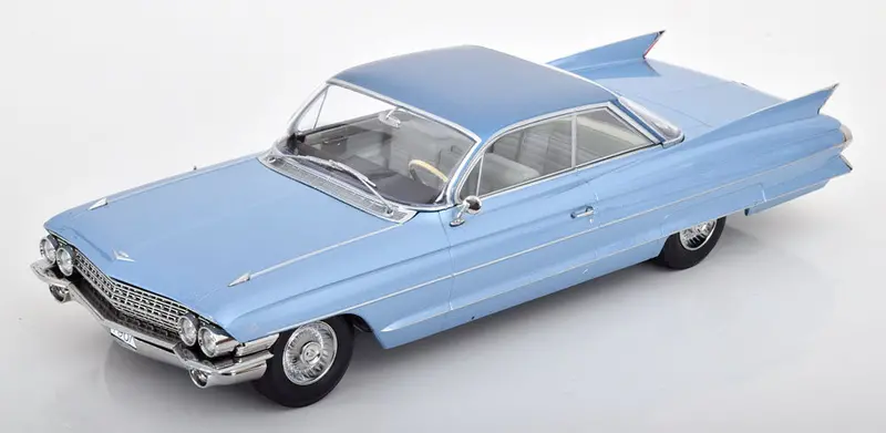 1:18 1961 Cadillac Series 62 Coupe Deville -- Blue Metallic -- Kk-Scale 1