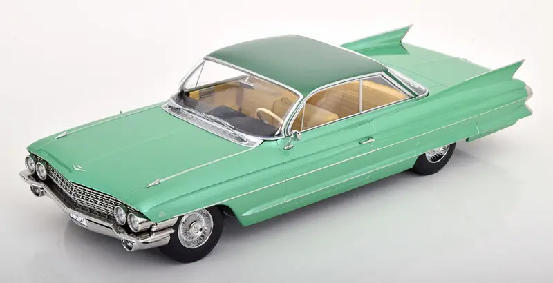 1:18 1961 Cadillac Series 62 Coupe Deville -- Light Green Metallic -- Kk-Scale 1