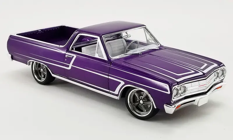 1:18 1965 Chevrolet El Camino Custom Cruiser -- Metallic Purple -- Acme 1