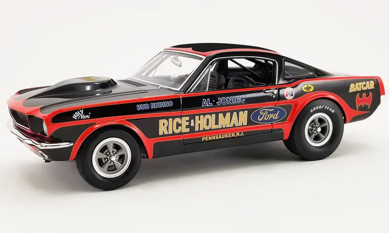 1:18 1965 Ford Mustang A/Fx -- Rice & Holman Batcar -- Acme 1
