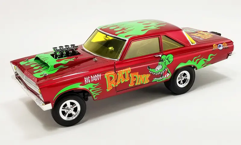 1:18 1965 Plymouth Awb Gasser -- Rat Fink -- Acme 1