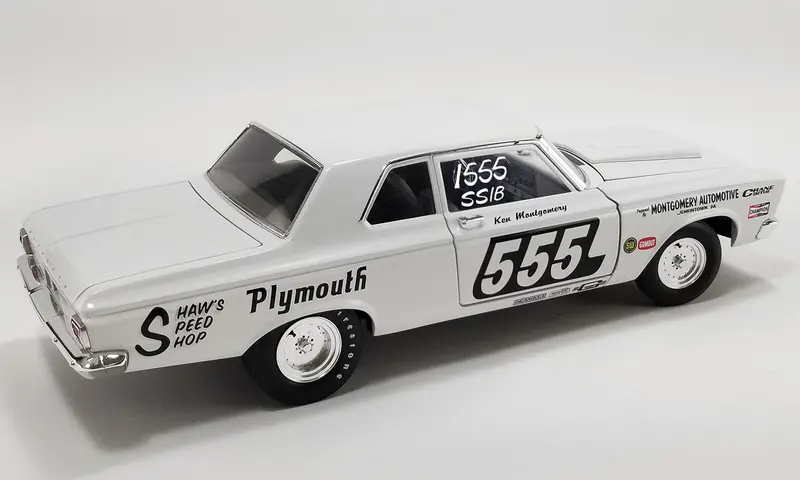 1:18 1965 Plymouth Belvedere Super Stock -- #555 Triple Nickel -- Acme 2