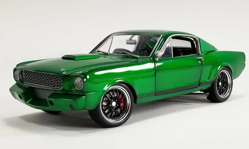 1:18 1965 Shelby Gt350 Street Fighter -- Green Hornet Concept -- Acme 1