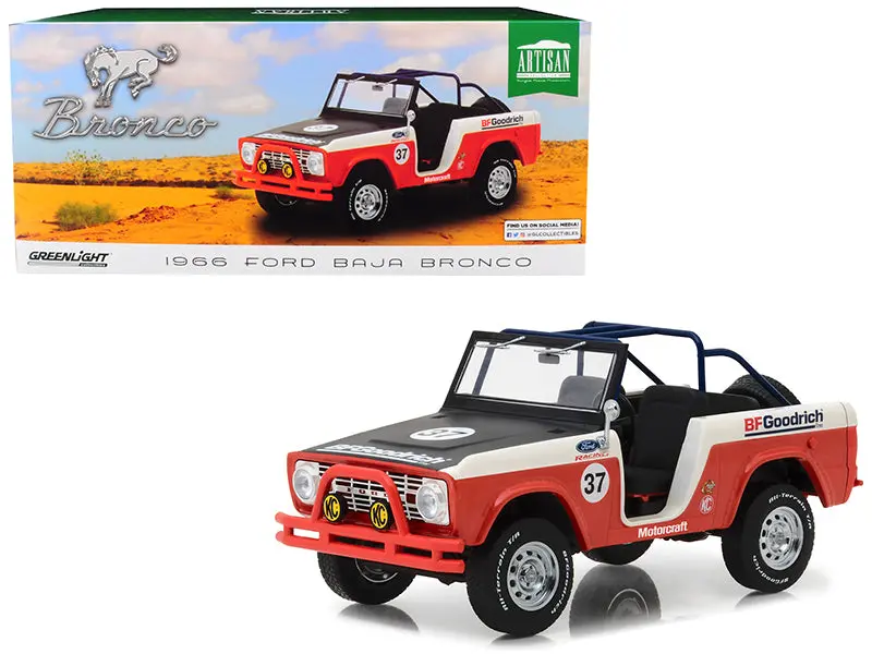 1:18 1966 Ford Baja Bronco -- #37 Bf Goodrich -- Greenlight 1