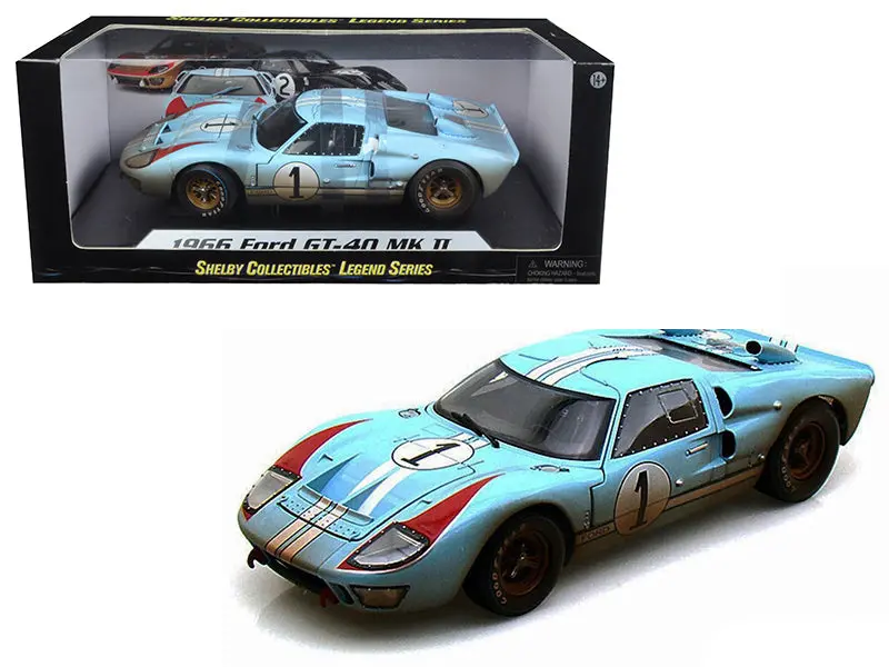 1:18 1966 Ford Gt-40 Mk 2 (Dirty Version) -- Le Mans 24 Hour #1 Ken Miles 1
