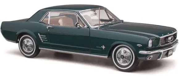 1:18 1966 Ford Mustang -- Nightmist Blue -- Classic Carlectables 1