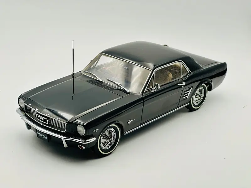 1:18 1966 Ford Mustang -- Raven Black -- Classic Carlectables 1