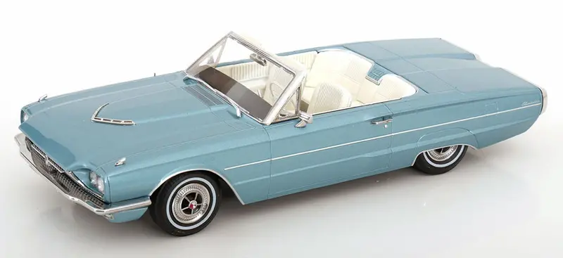 1:18 1966 Ford Thunderbird Convertible -- Blue "Thelma & Louise" -- Kk-Scale 1
