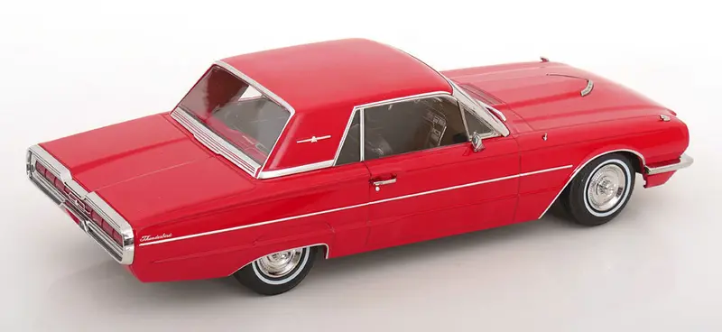 1:18 1966 Ford Thunderbird Hardtop Coupe -- Red -- Kk-Scale 2