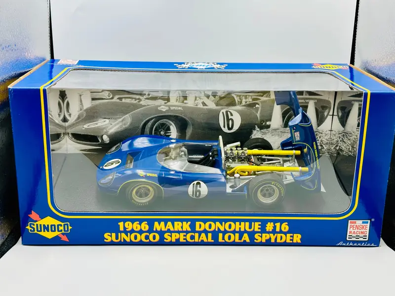 1:18 1966 Mark Donohue -- #16 Sunoco Special Lola Spyder -- Gmp 1