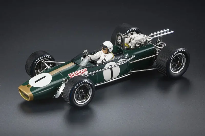1:18 1967 Jack Brabham -- Mexico Gp 2Nd -- Brabham Bt24 -- Gp Replicas F1 1