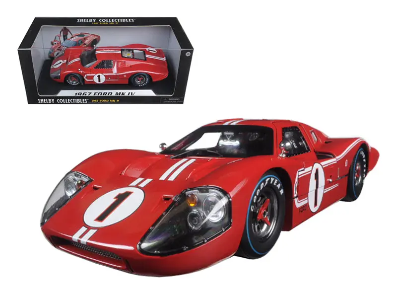 1:18 1967 Le Mans 24H Winner -- #1 Ford Gt40 Mk Iv -- Shelby Collectibles 1